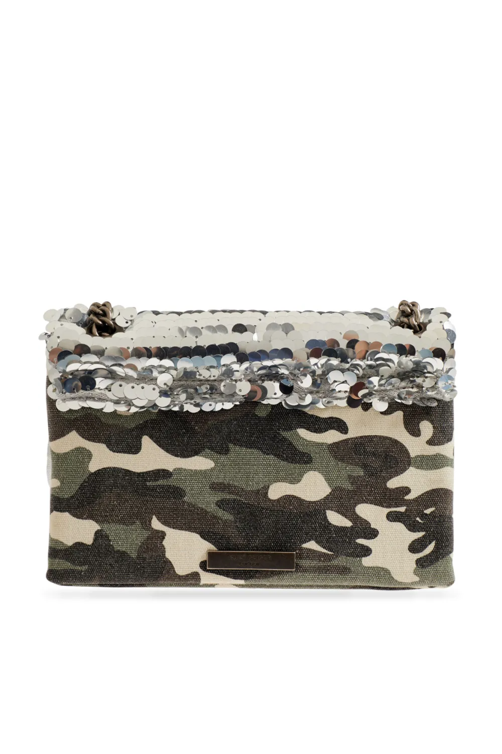 Kurt Geiger London Medium Kensington schoudertas met franje Groen