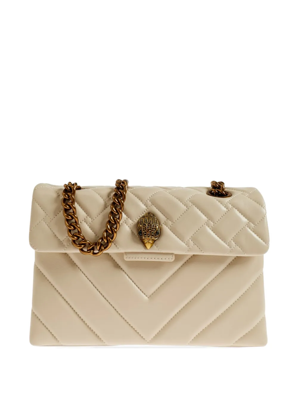 Kurt Geiger London Kensington quilted leather shoulder bag - Neutrals