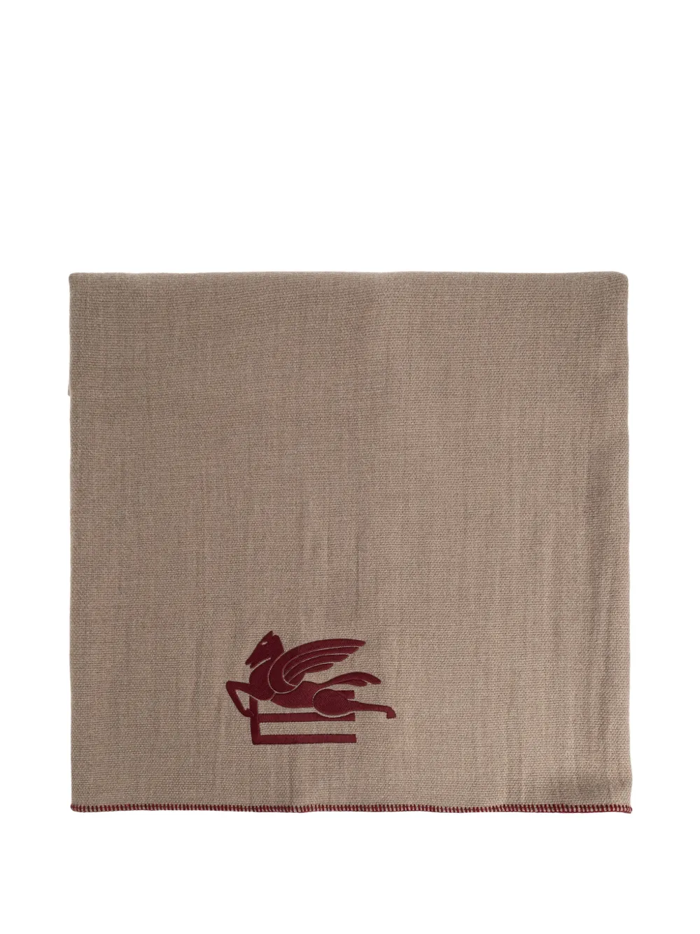 ETRO HOME logo-embroidered blanket - Toni neutri