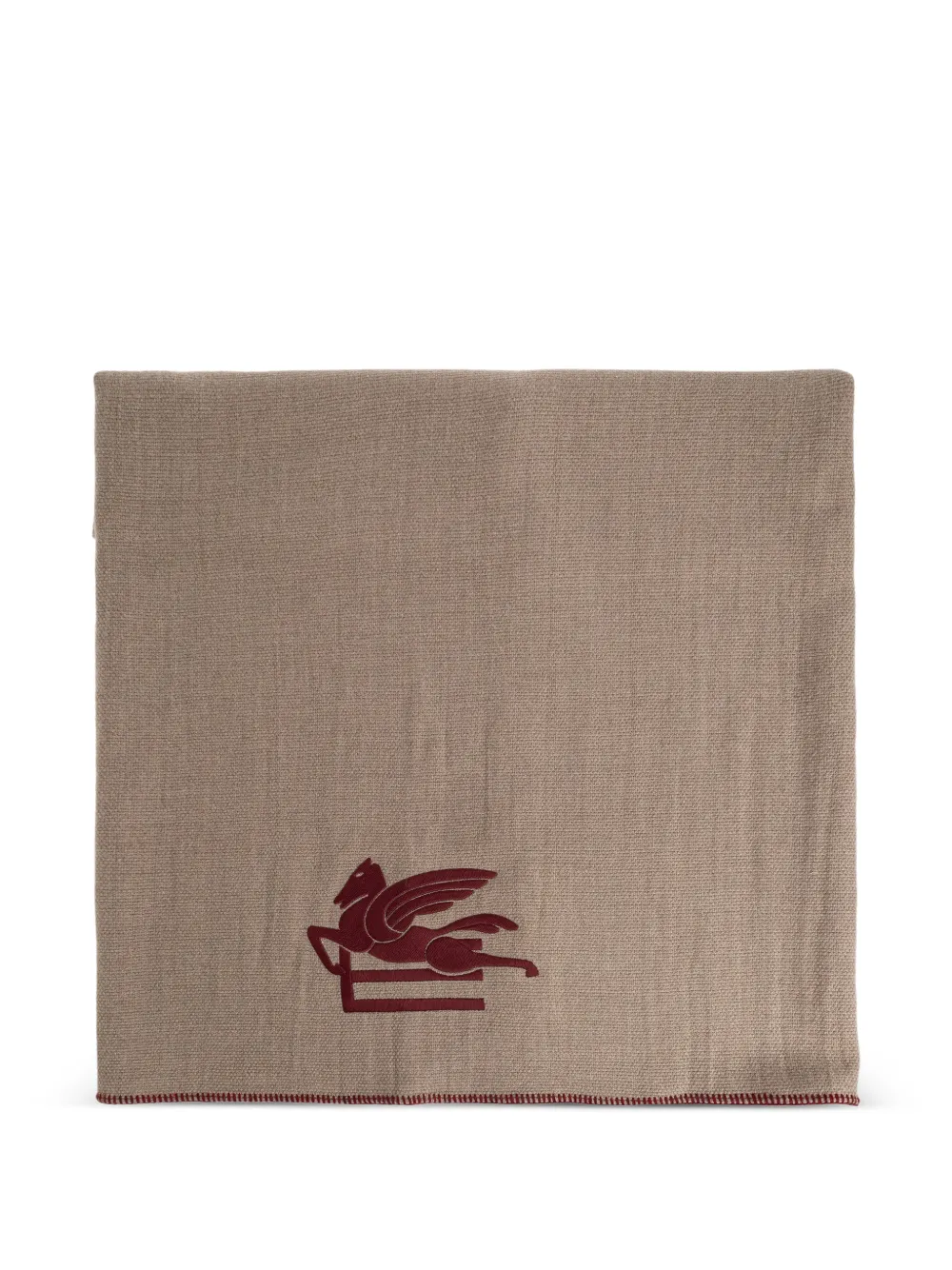 ETRO HOME logo-embroidered blanket - Toni neutri