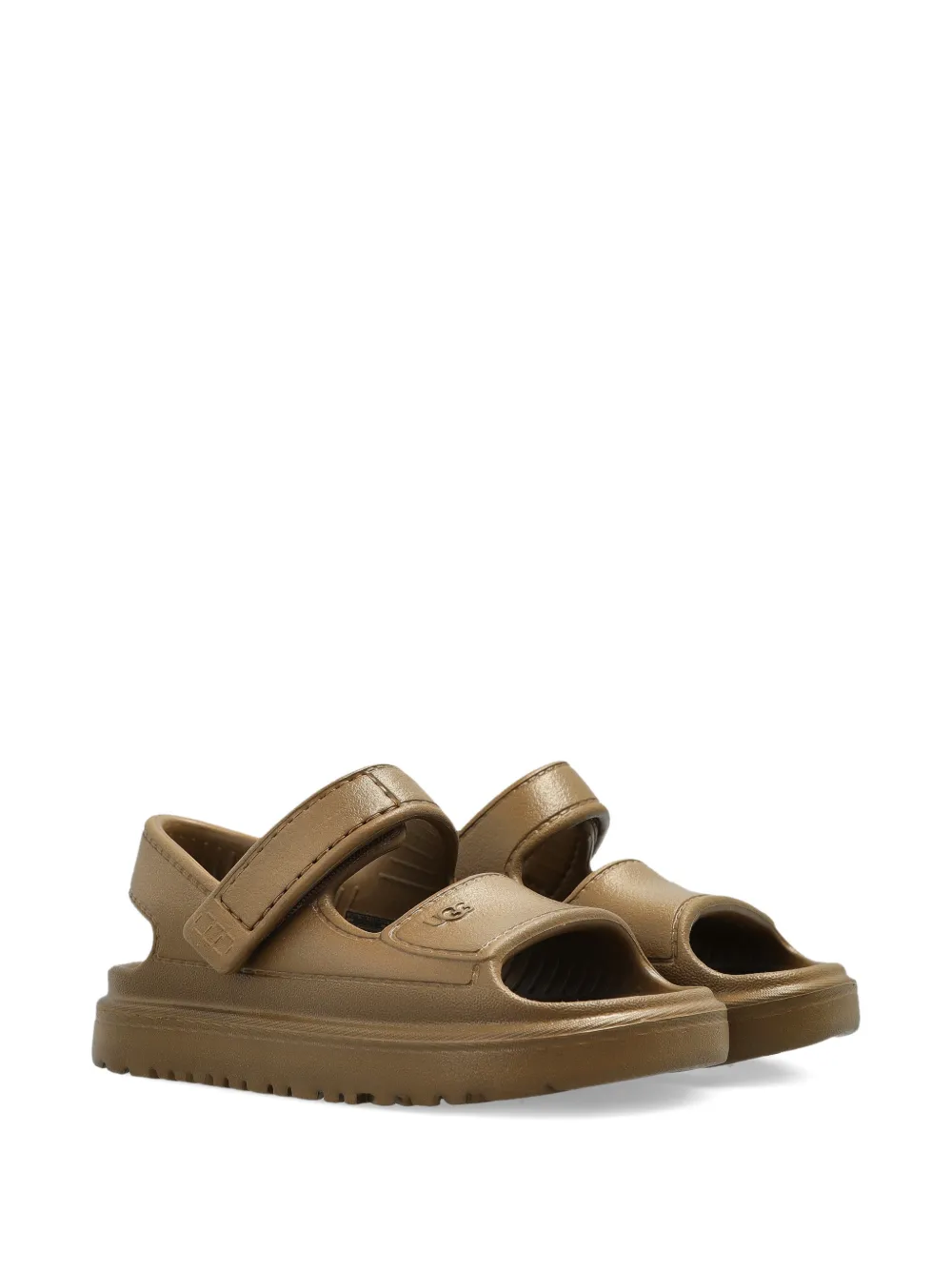 UGG Kids touch-strap sandals - Marrone