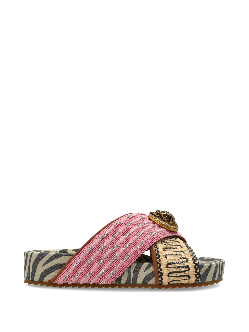 Kurt Geiger London cross strap platform sneakers - Rosa