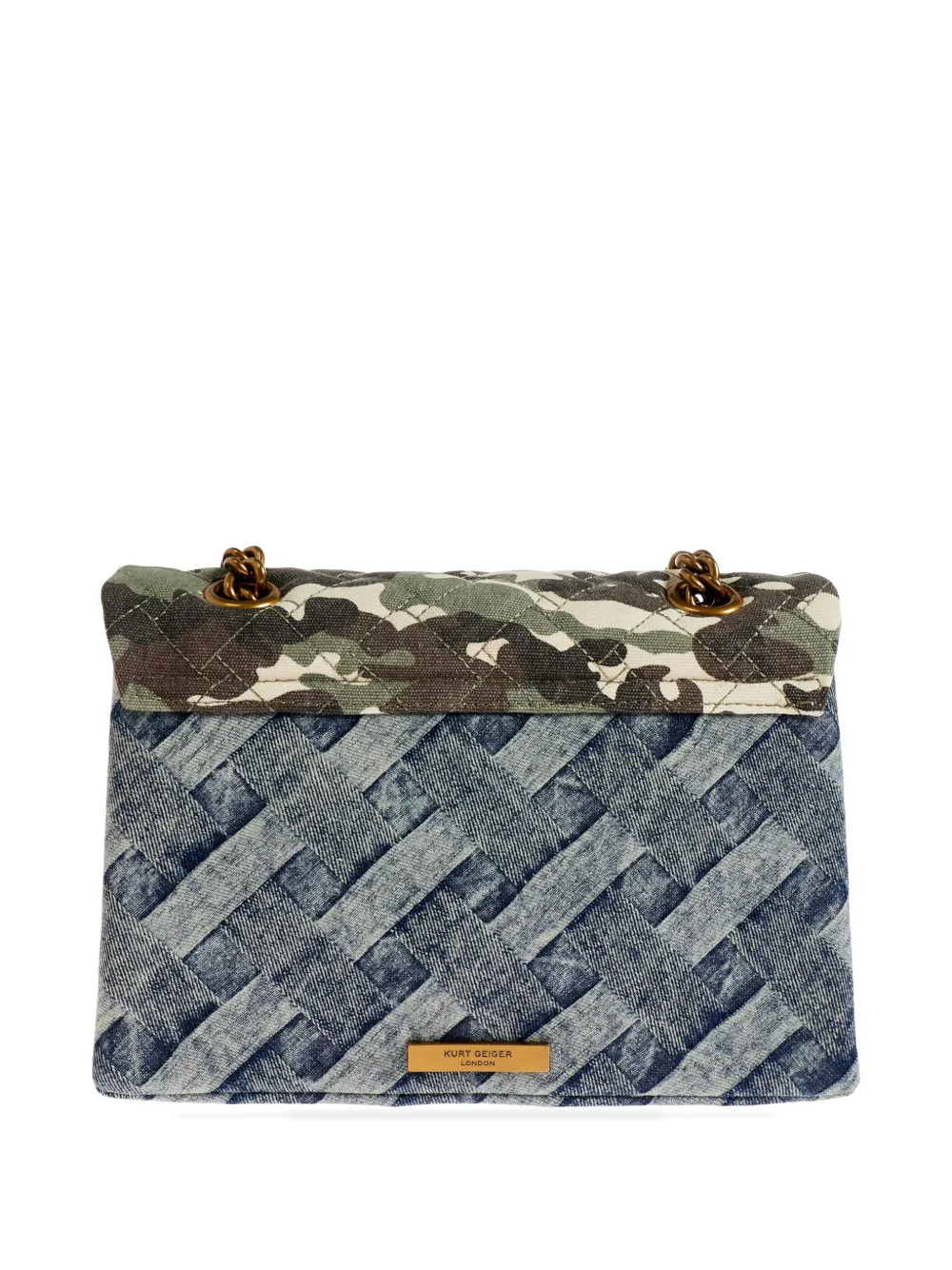Kurt Geiger London Kensington tas met kristallen Blauw