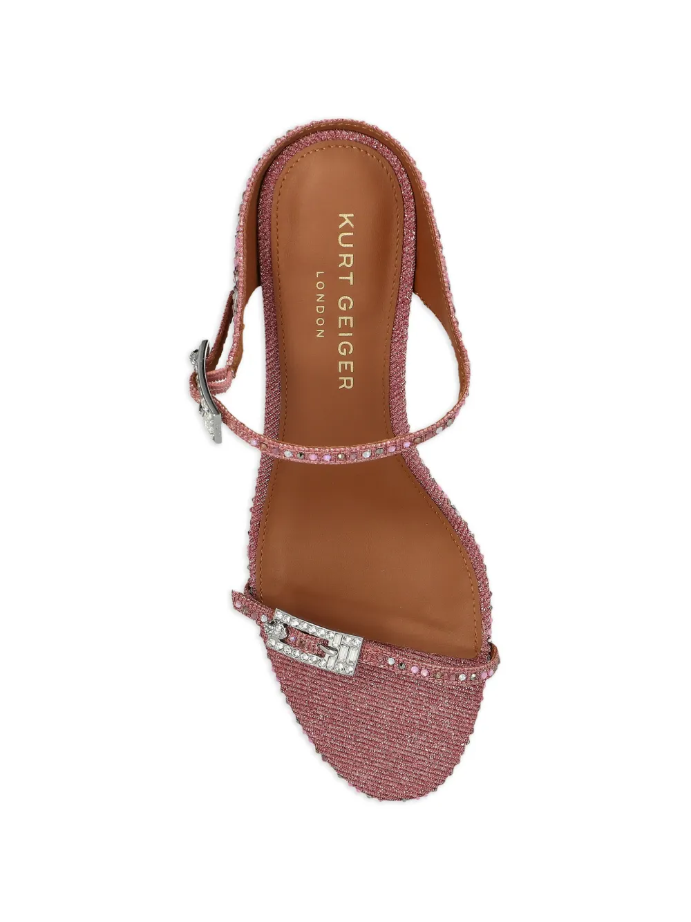 Kurt Geiger London Sandalen verfraaid met stras Roze