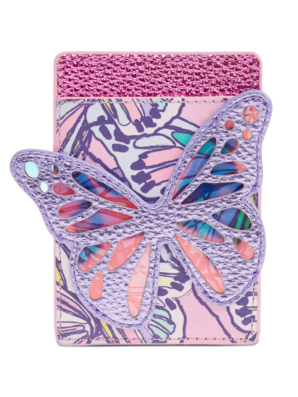 Kurt Geiger London butterfly leather cardholder - Rosa