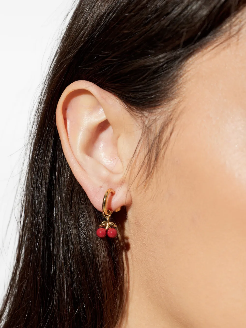  Coach Cherry-pendant Drop Earrings - Gold 