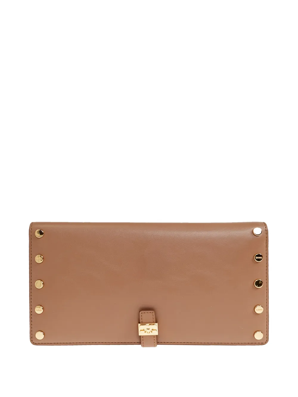 GANNI studs-embellishment flap wallet - Toni neutri