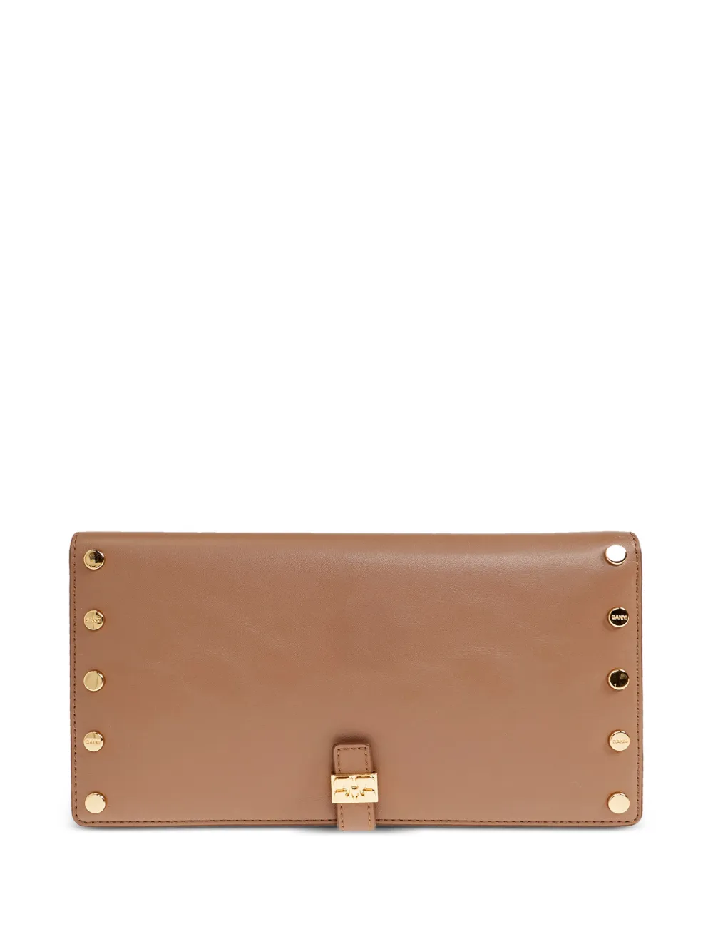 GANNI studs-embellishment flap wallet - Toni neutri