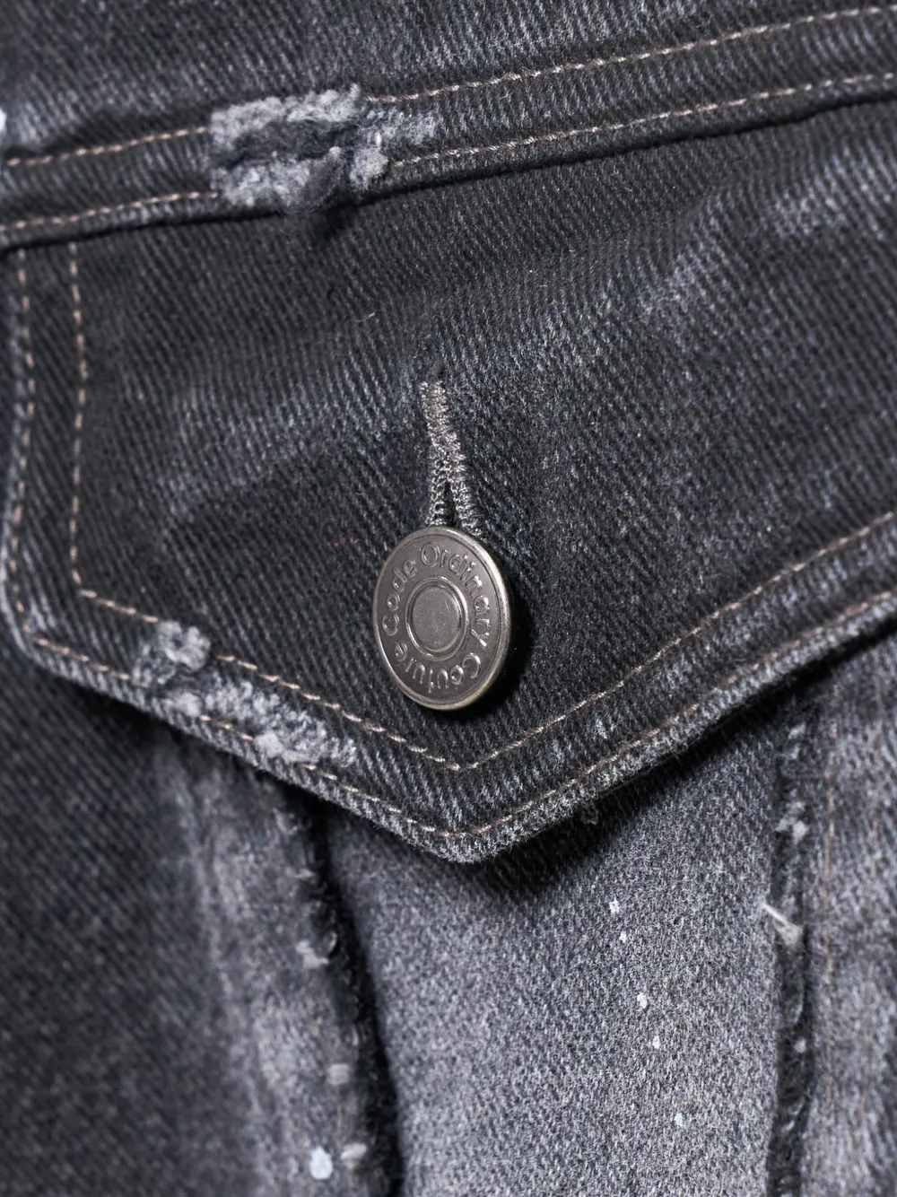 Skull Biker Denim Vest