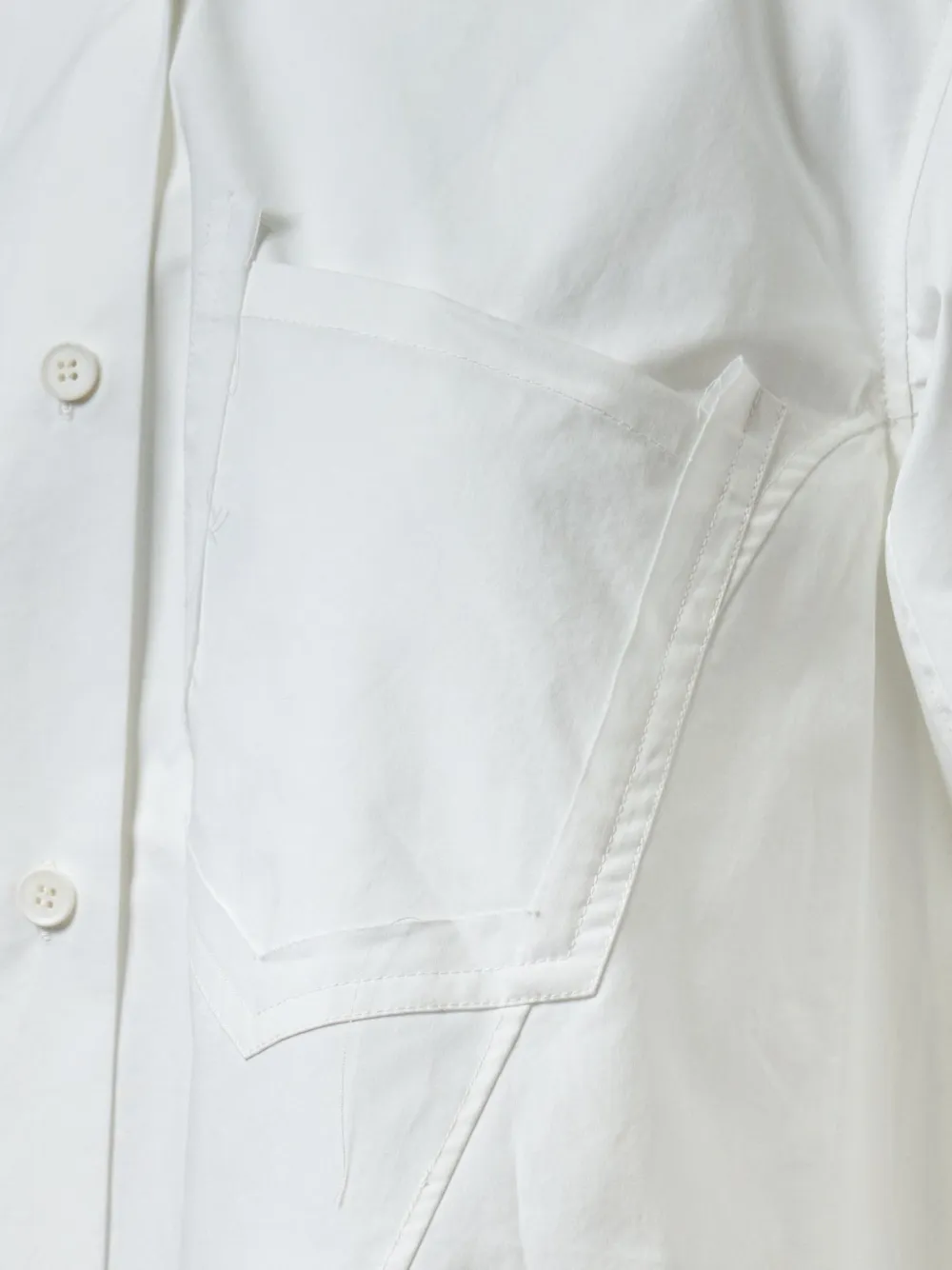  Ordinary Couture Code Oblique Flow Shirt - White 