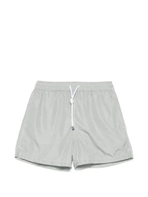 Fedeli Madeira drawstring patterned swim shorts