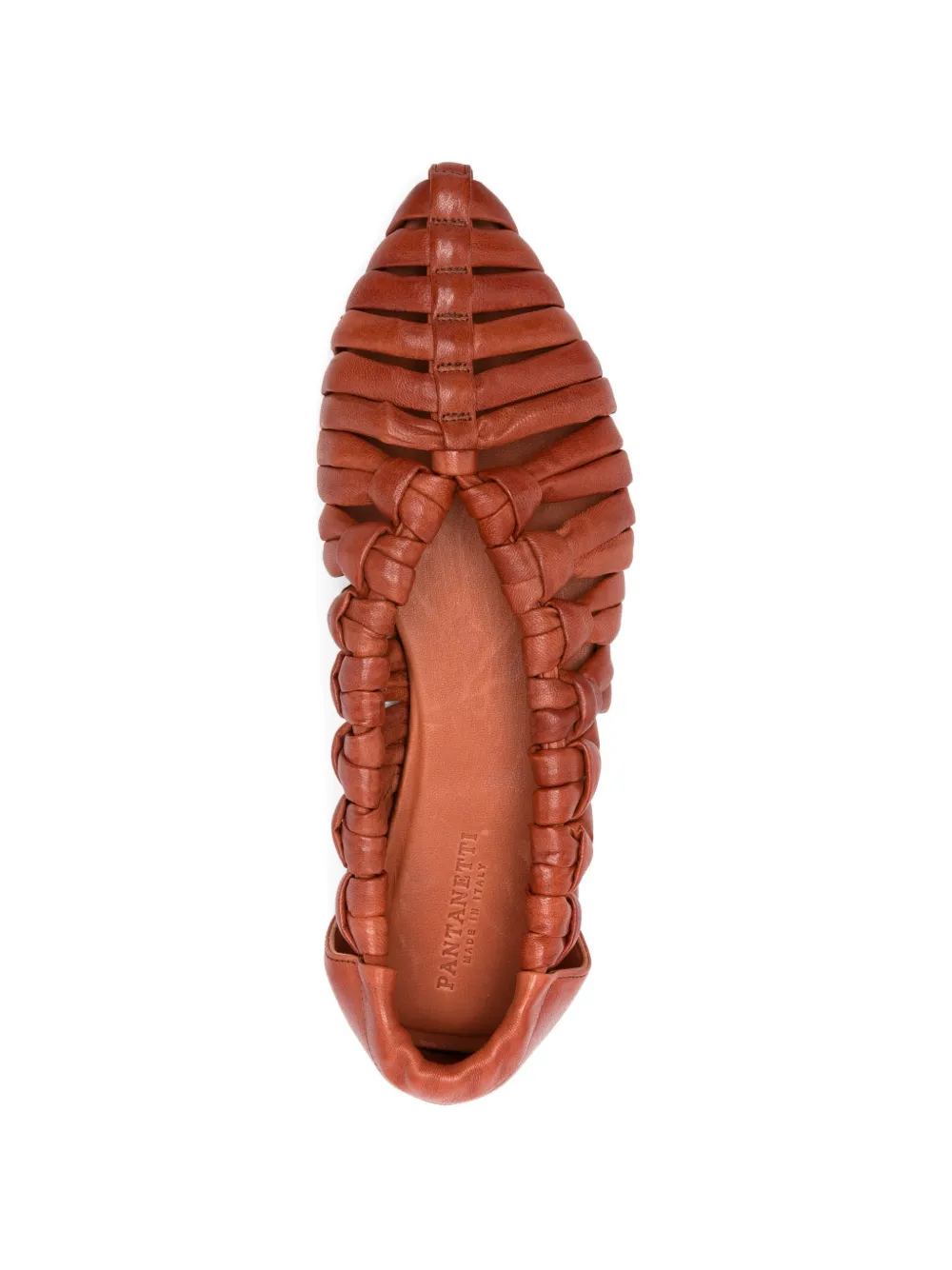 Pantanetti Geweven ballerina's Bruin