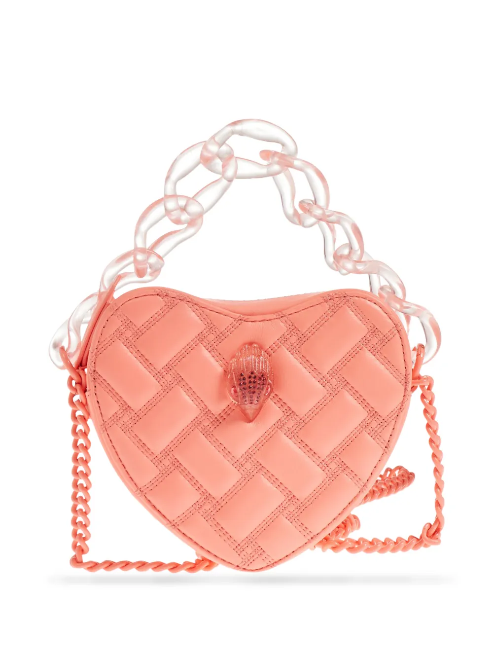 Kurt Geiger London quilted heart-shape mini bag - Rosa