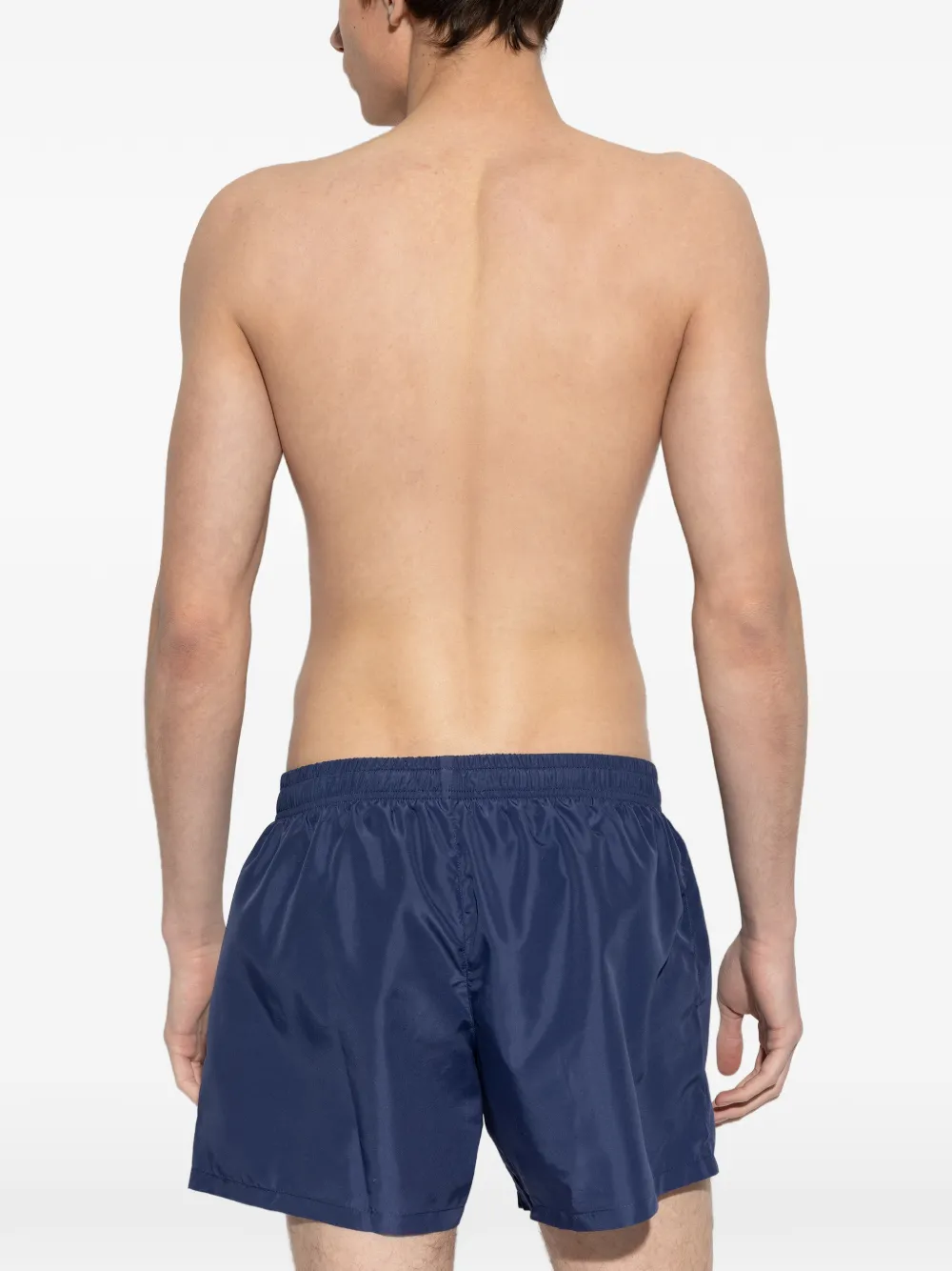 Moschino Zwembroek met logo Blauw