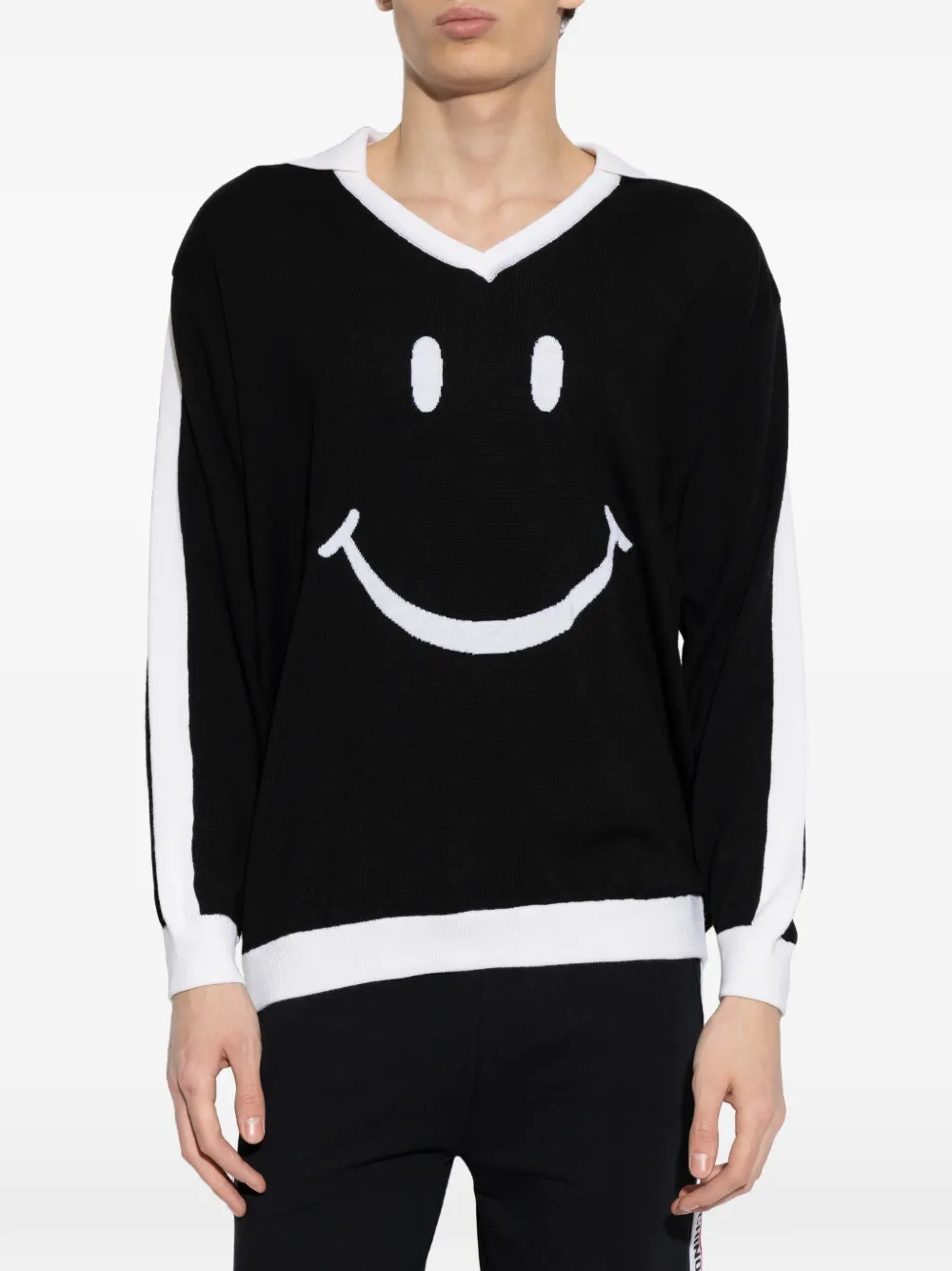  Moschino Smiley-print Sweater - Black 