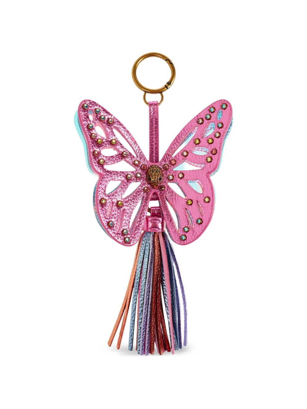 Kurt Geiger London butterfly-tassel charm - Rosa