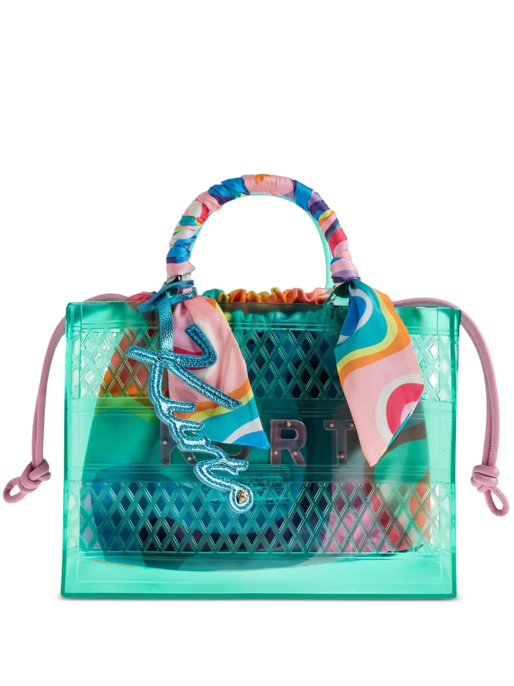 Kurt Geiger London logo-embossed tote bag - Verde