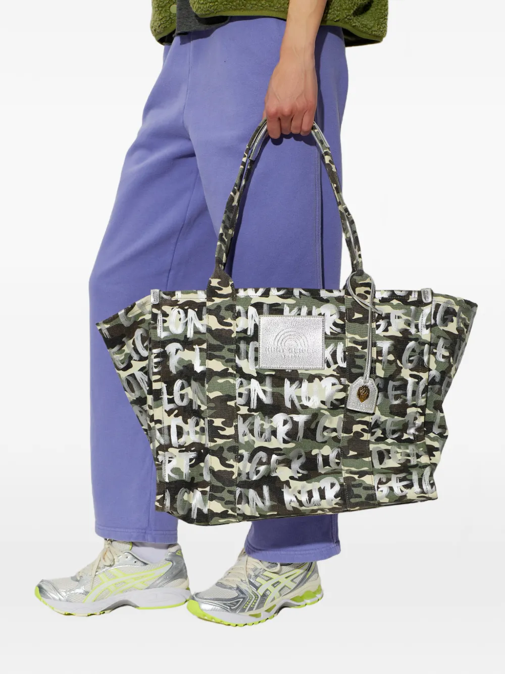  Kurt Geiger London Camouflage-pattern Tote Bag - Green 