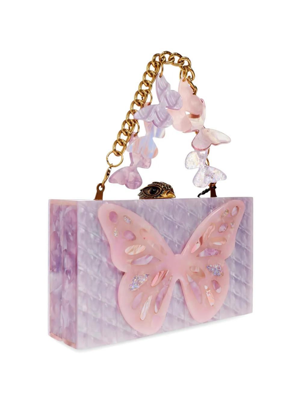  Kurt Geiger London Butterfly-embellishment Mini Bag - Purple 