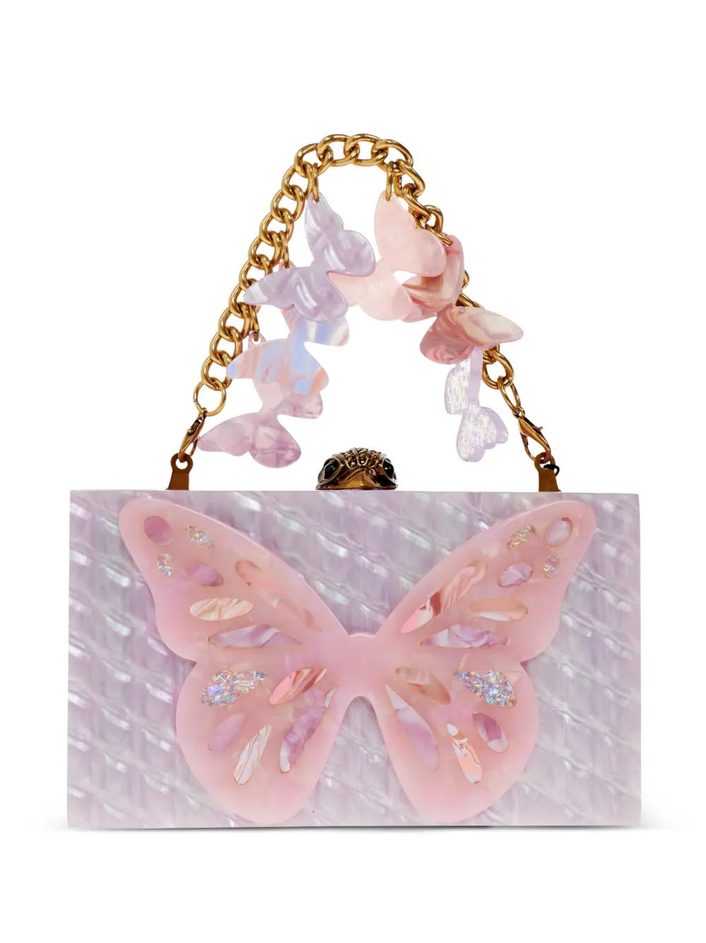 Kurt Geiger London butterfly-embellishment mini bag - Viola