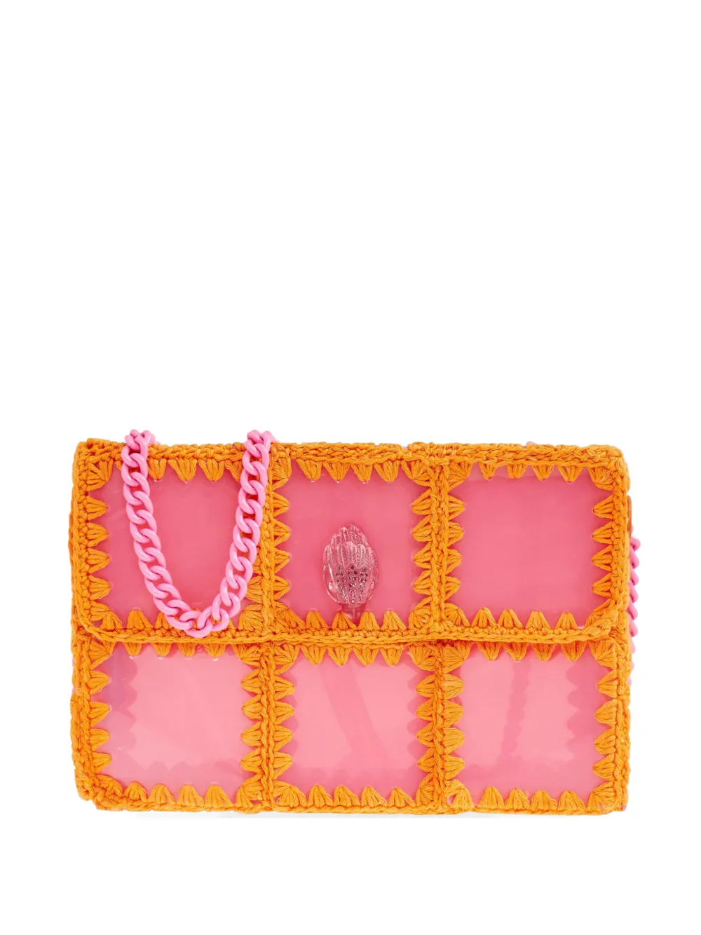 Kurt Geiger London pink comb lattice tote bag - Rosa