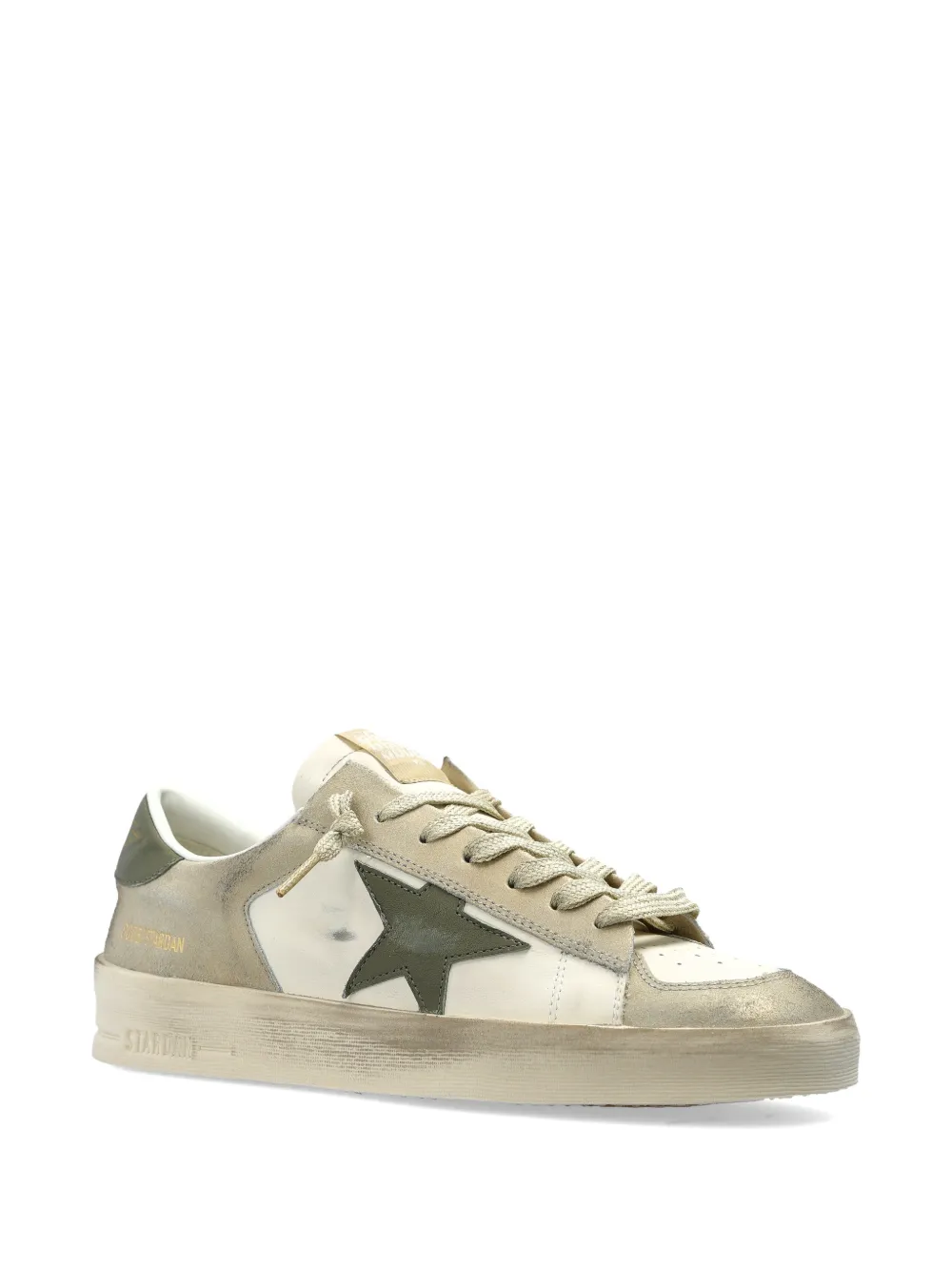 Golden Goose Stardan leather sneakers Beige