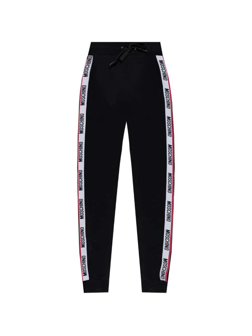 Moschino logo stripe trousers - Nero