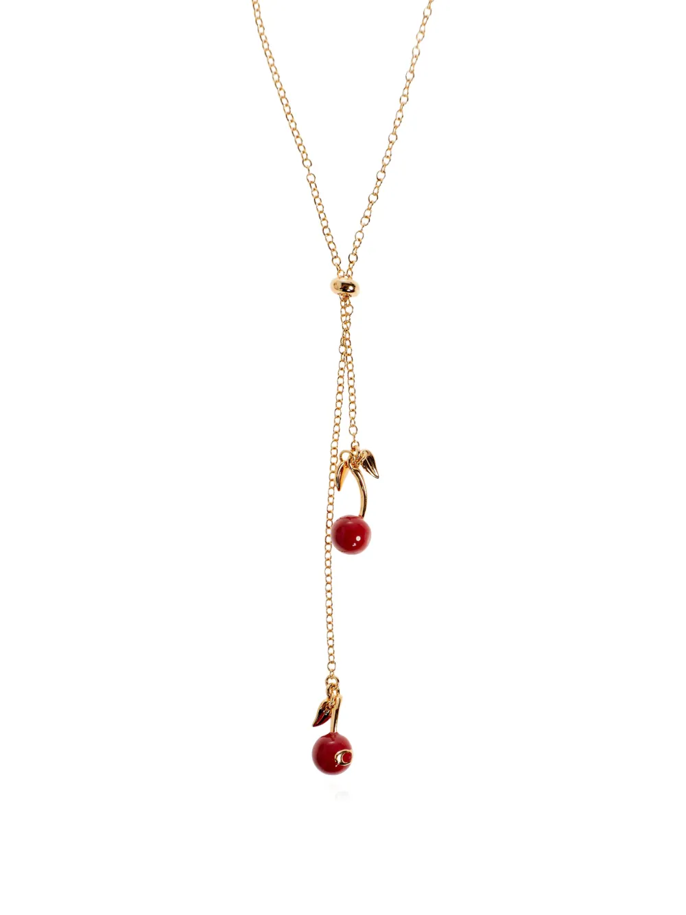  Coach Cherry Brass Necklace - Gold 