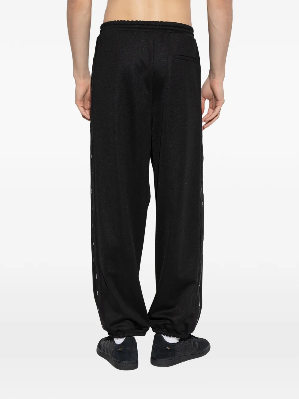 Moschino Broek met logostreep Zwart