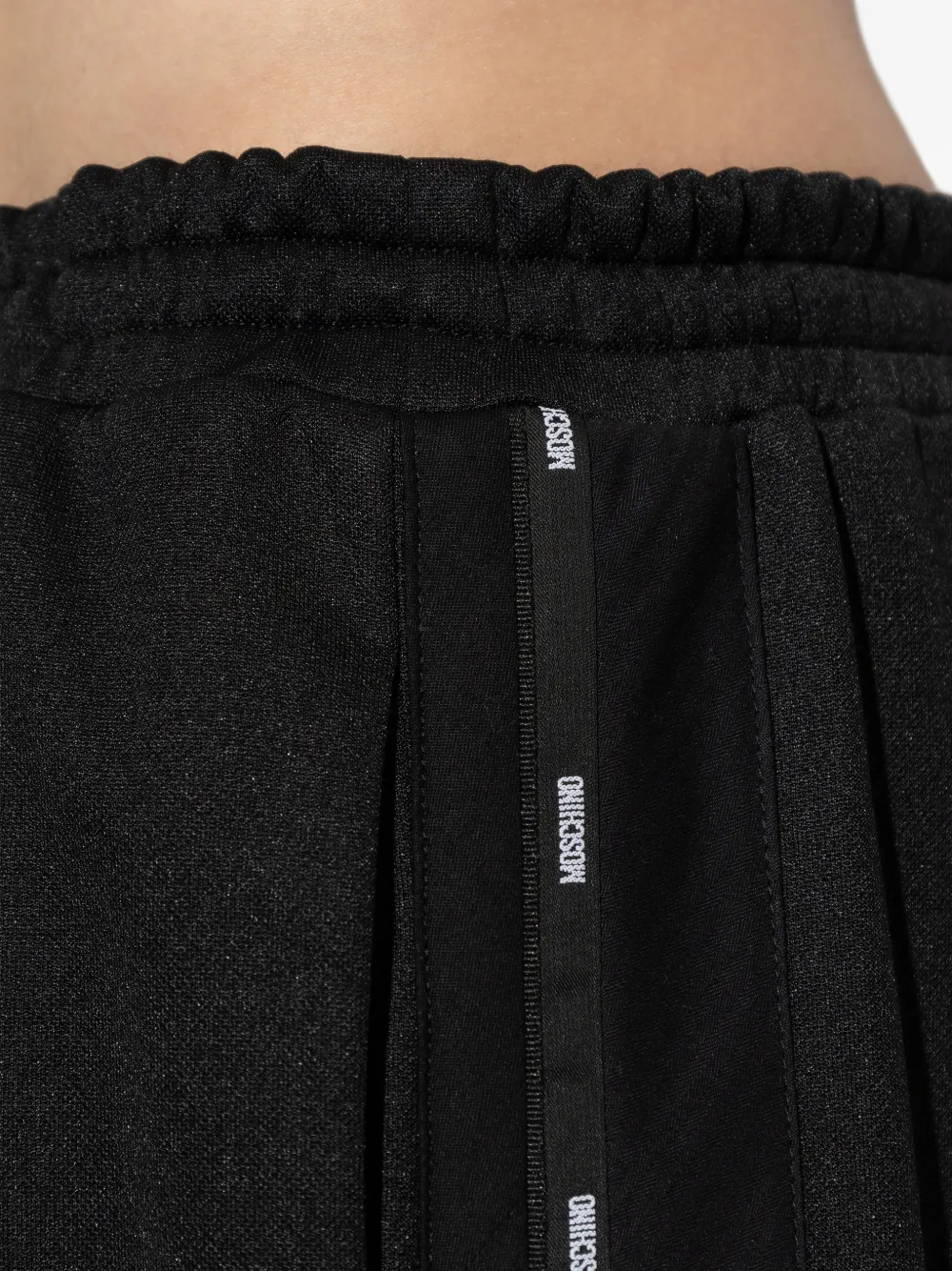 Moschino Broek met logostreep Zwart