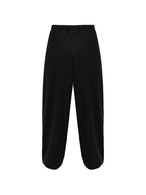 Moschino Logo Stripe Trousers in Black
