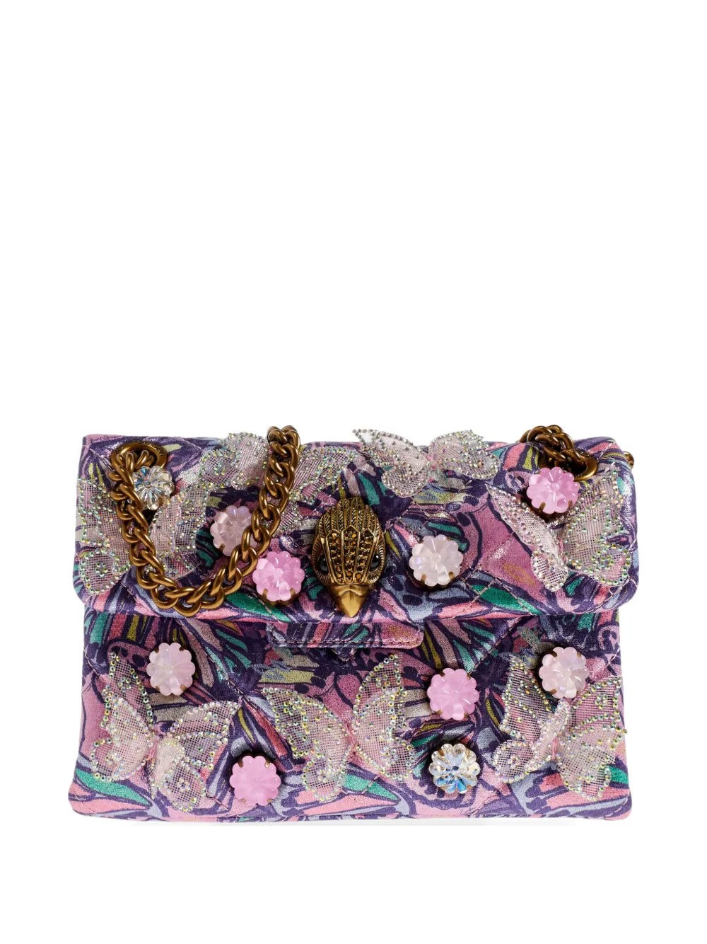 Kurt Geiger London mini Kensington butterfly shoulder bag - Viola