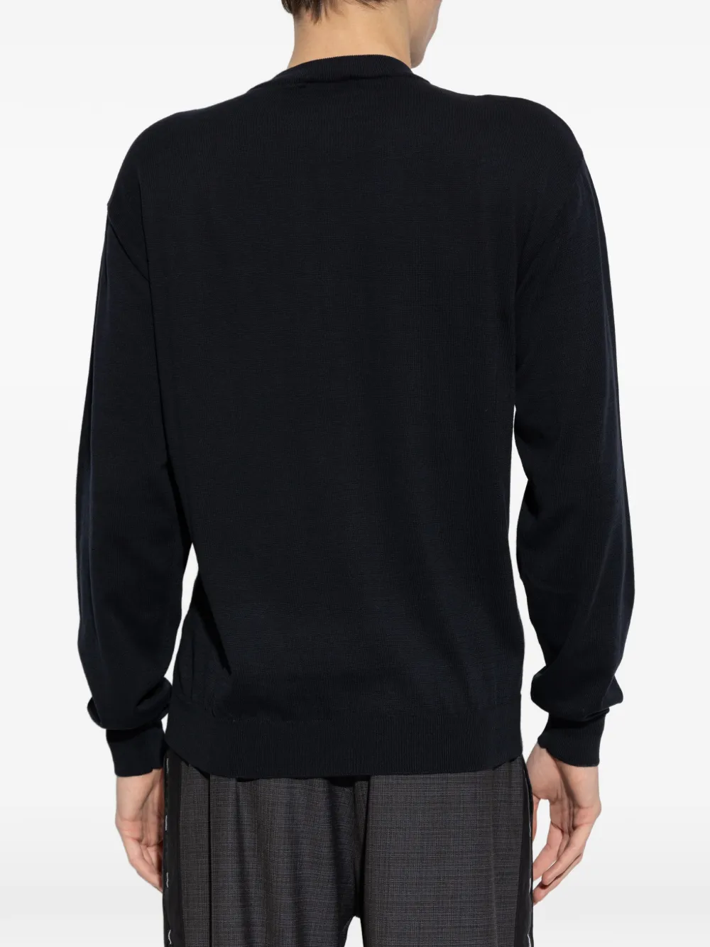Moschino Gebreide trui met ronde hals Zwart