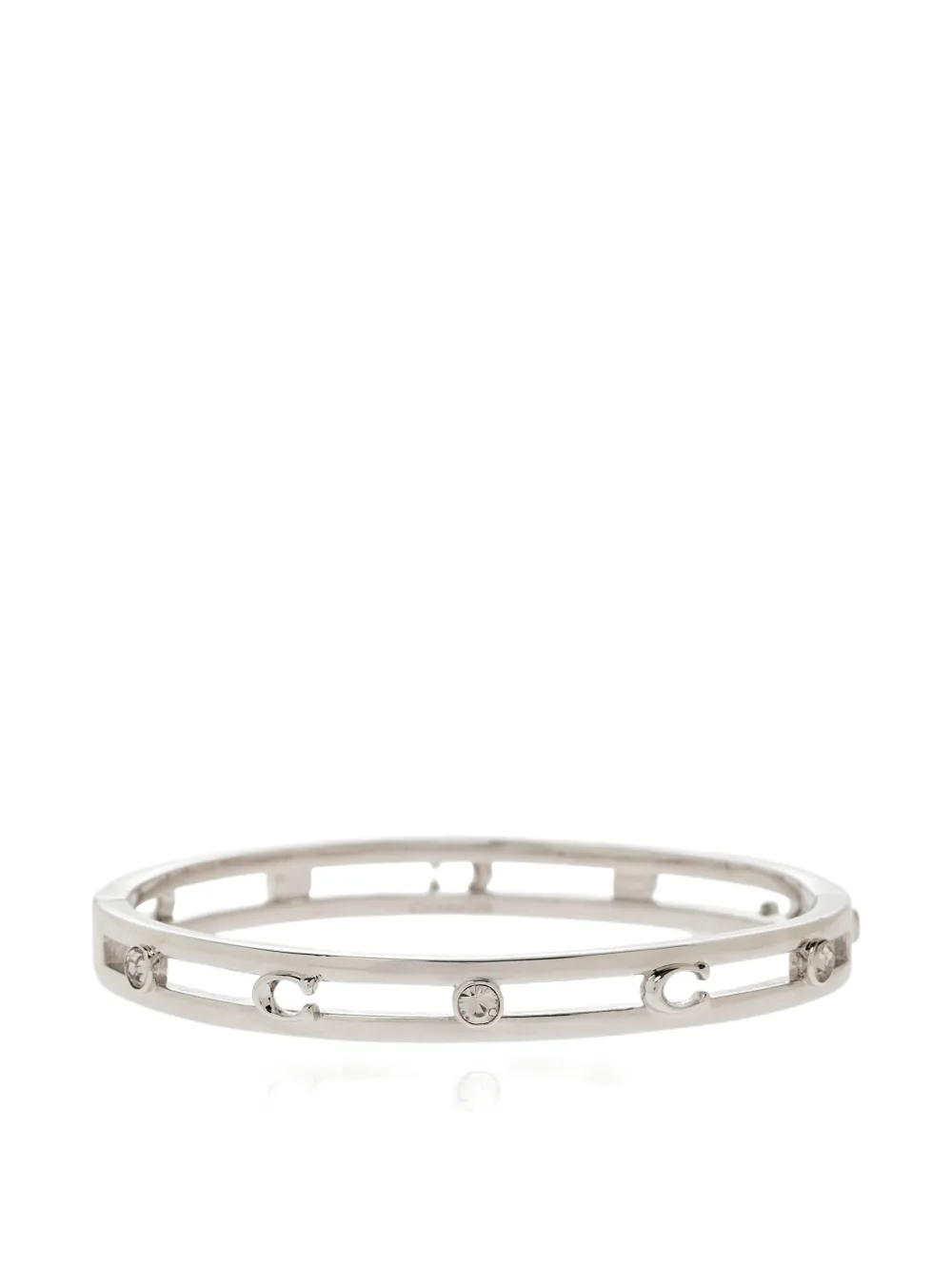 Coach logo crystal bracelet - Argento