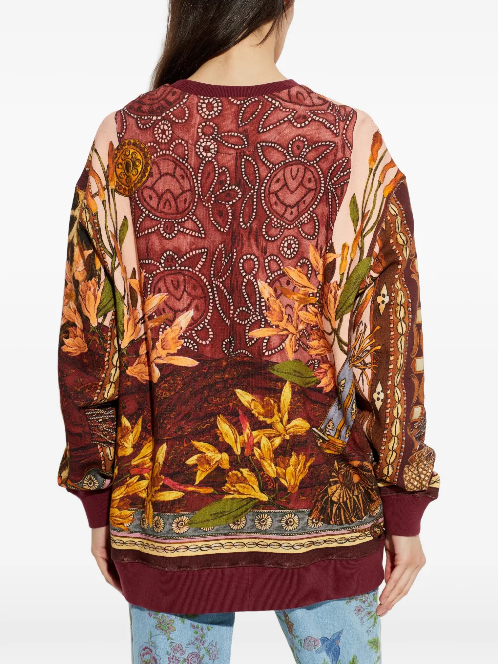 ETRO Sweater met dierenprint Rood