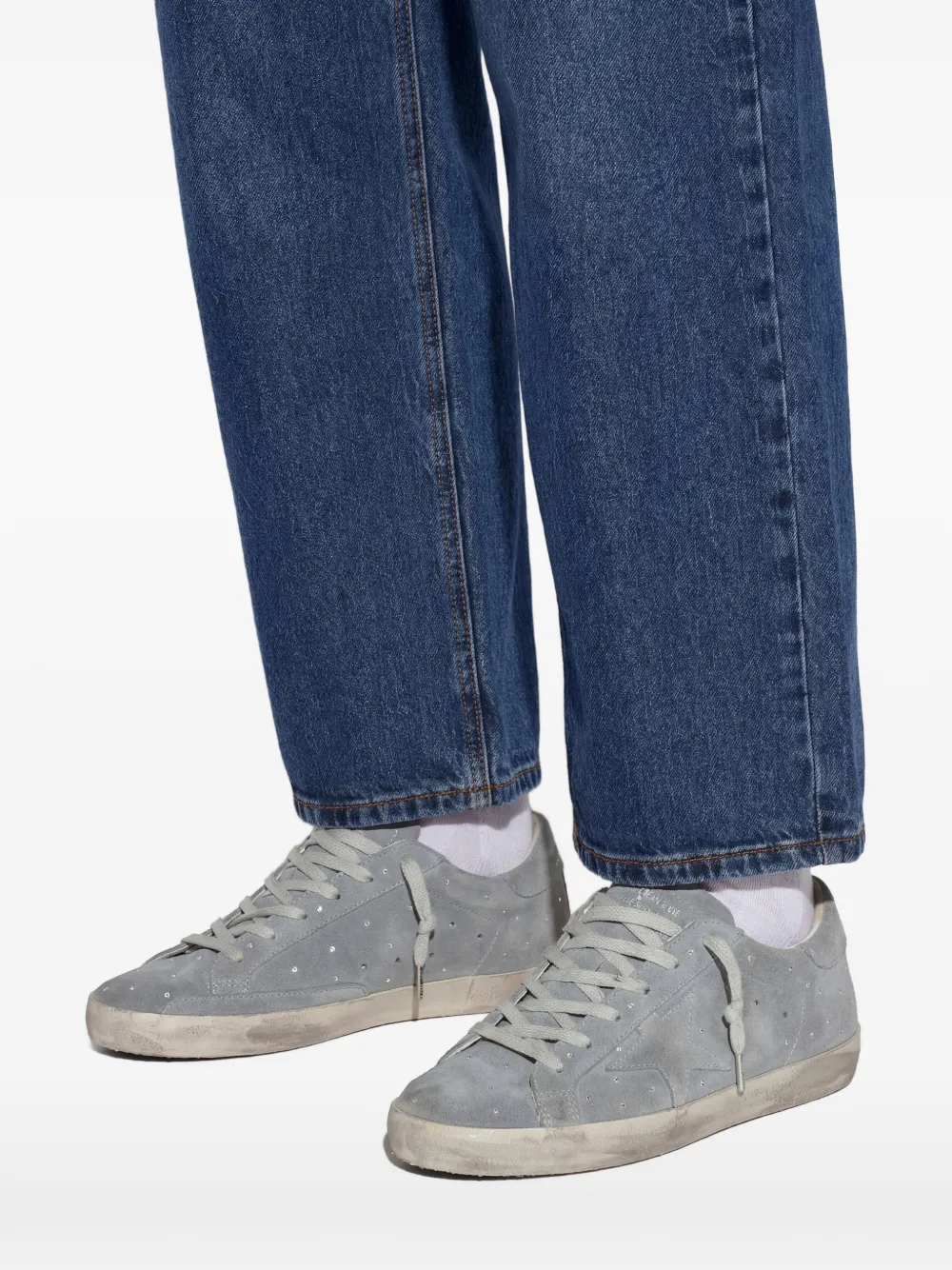 Golden Goose Super-Star leather sneakers Grijs