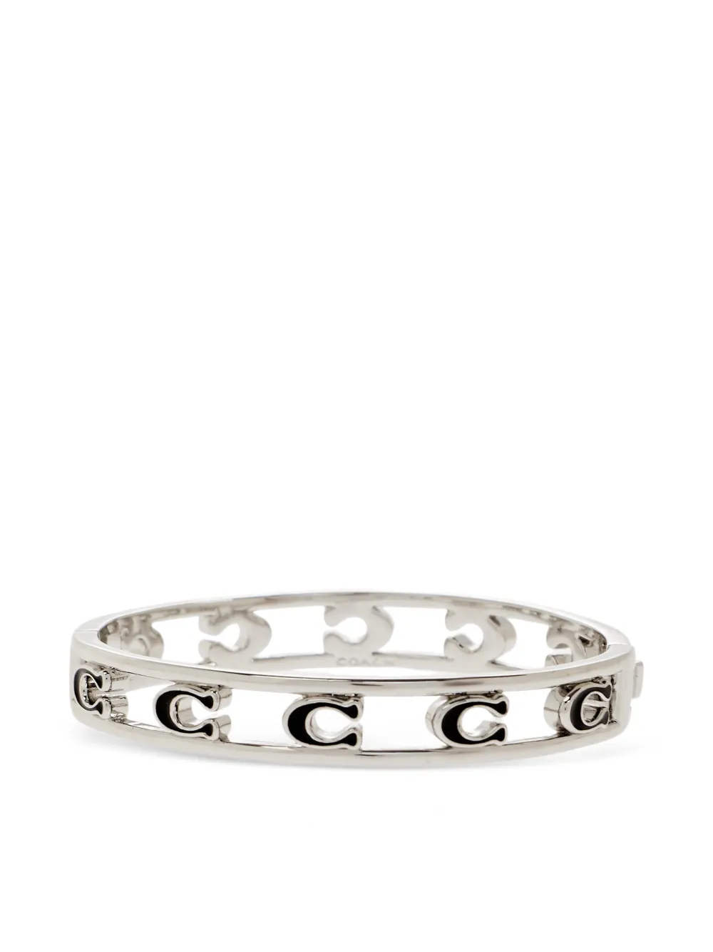Coach logo brass bracelet - Argento