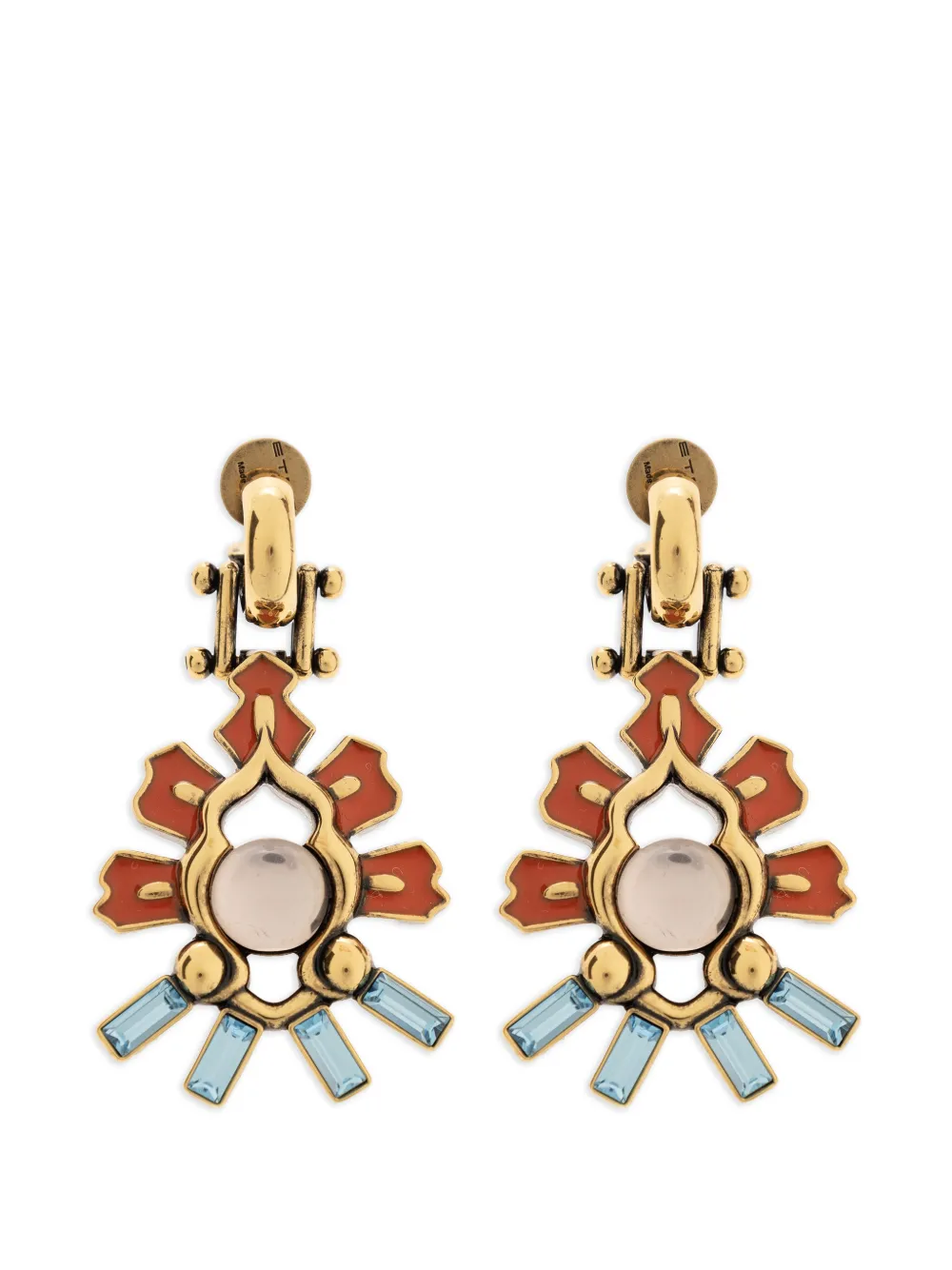 ETRO floral drop earrings - Oro