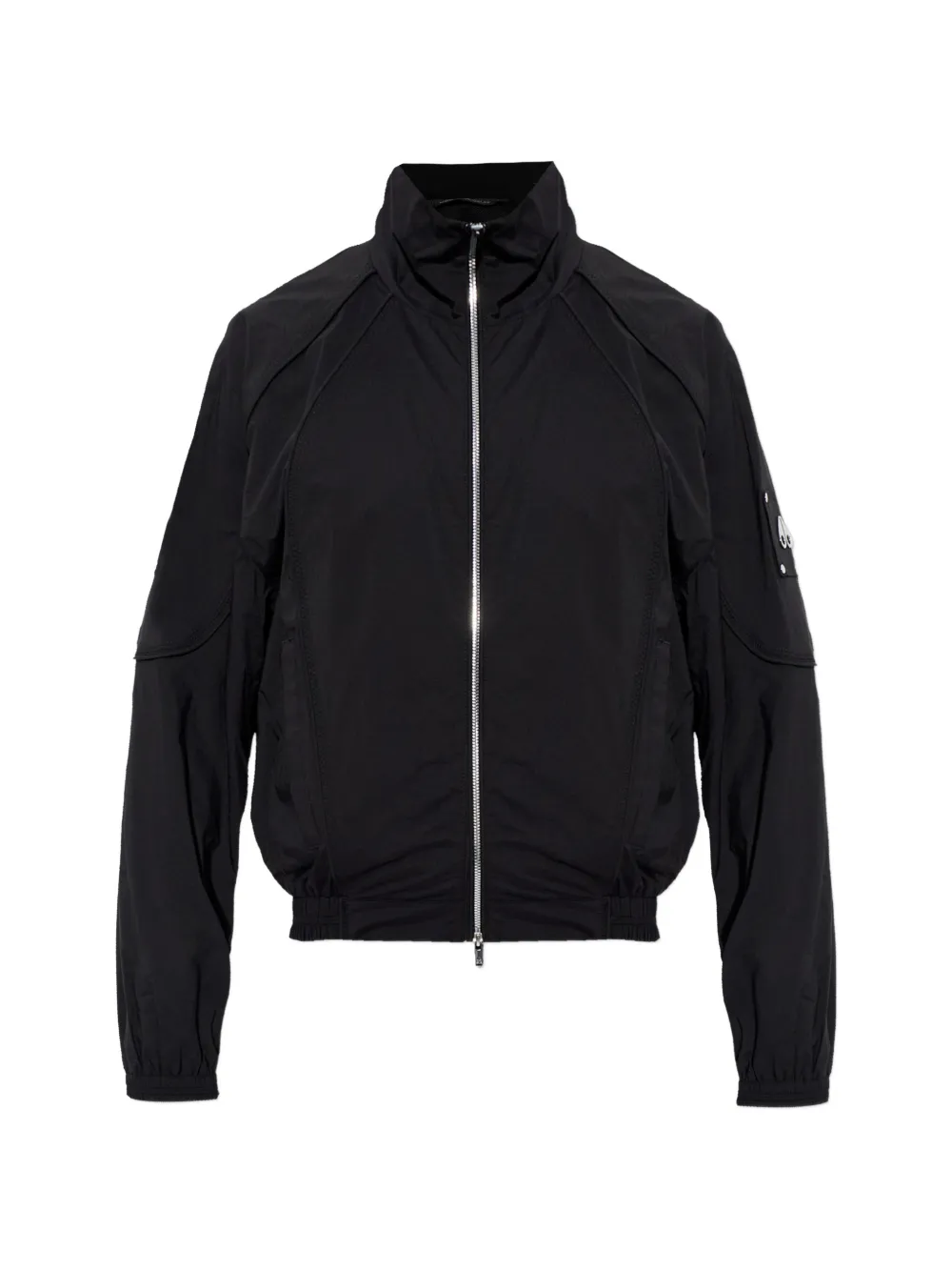 Moose Knuckles logo-plaque bomber jacket - Schwarz