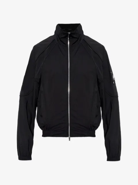 Moose Knuckles logo-plaque bomber jacket