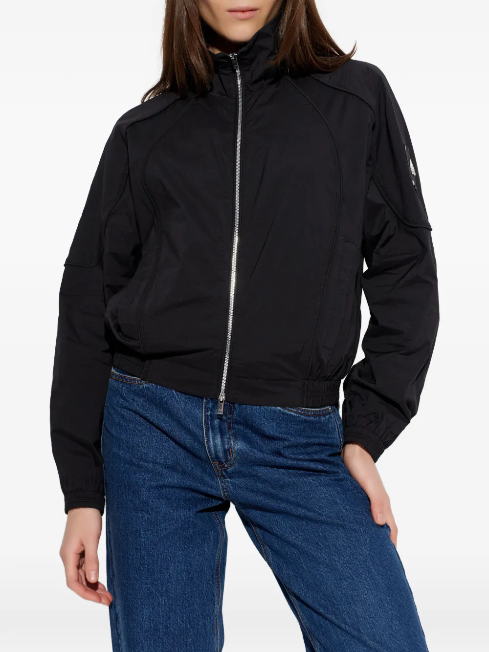  Moose Knuckles Logo-plaque Bomber Jacket - Black 