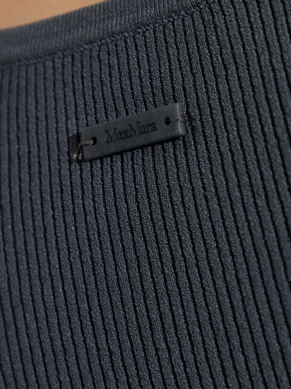 Max Mara Ribgebreide tanktop Grijs