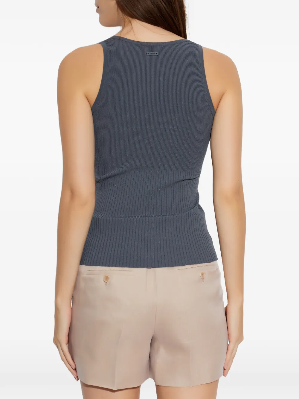 Max Mara Ribgebreide tanktop Grijs