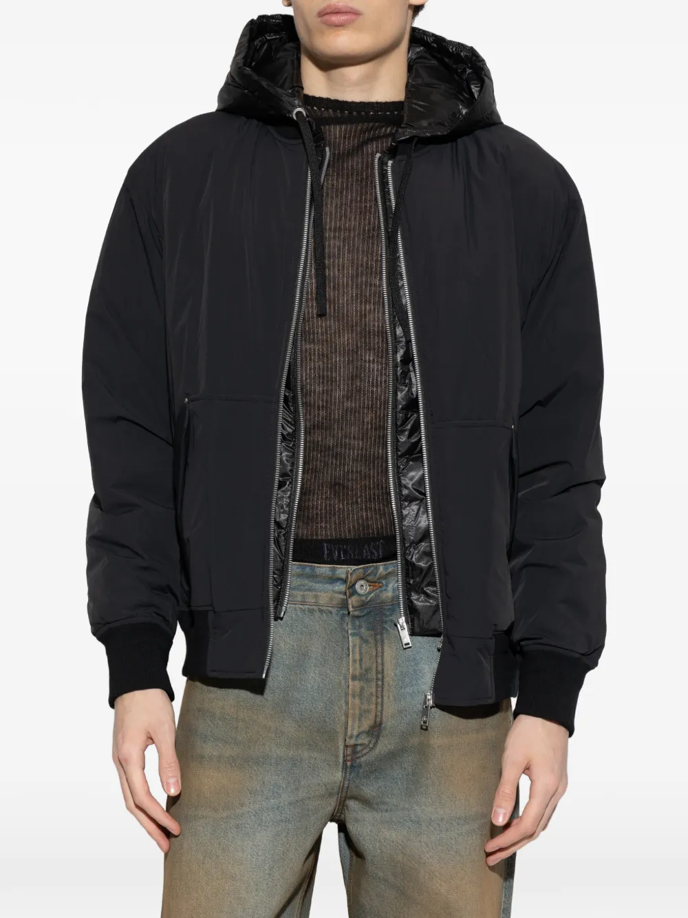 Moose Knuckles Brixton donsjack met capuchon Zwart