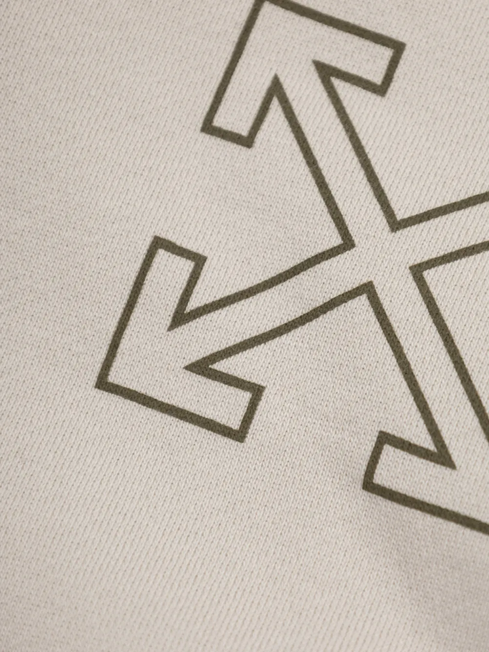 Off-white Kids Graphic-logo Zip Hoodie - Neutrals 