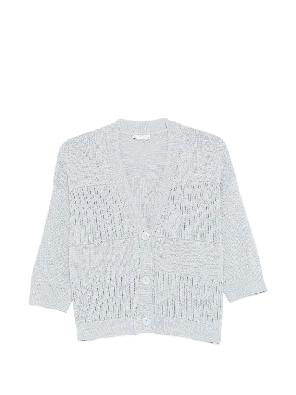 Peserico button ribbed cardigan - Blu