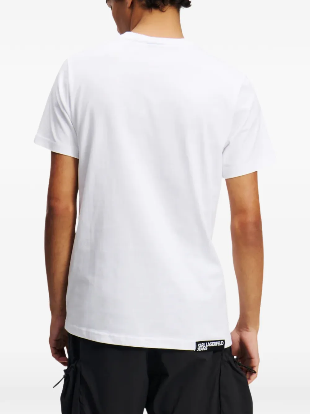 Karl Lagerfeld Jeans Getailleerd T-shirt Wit