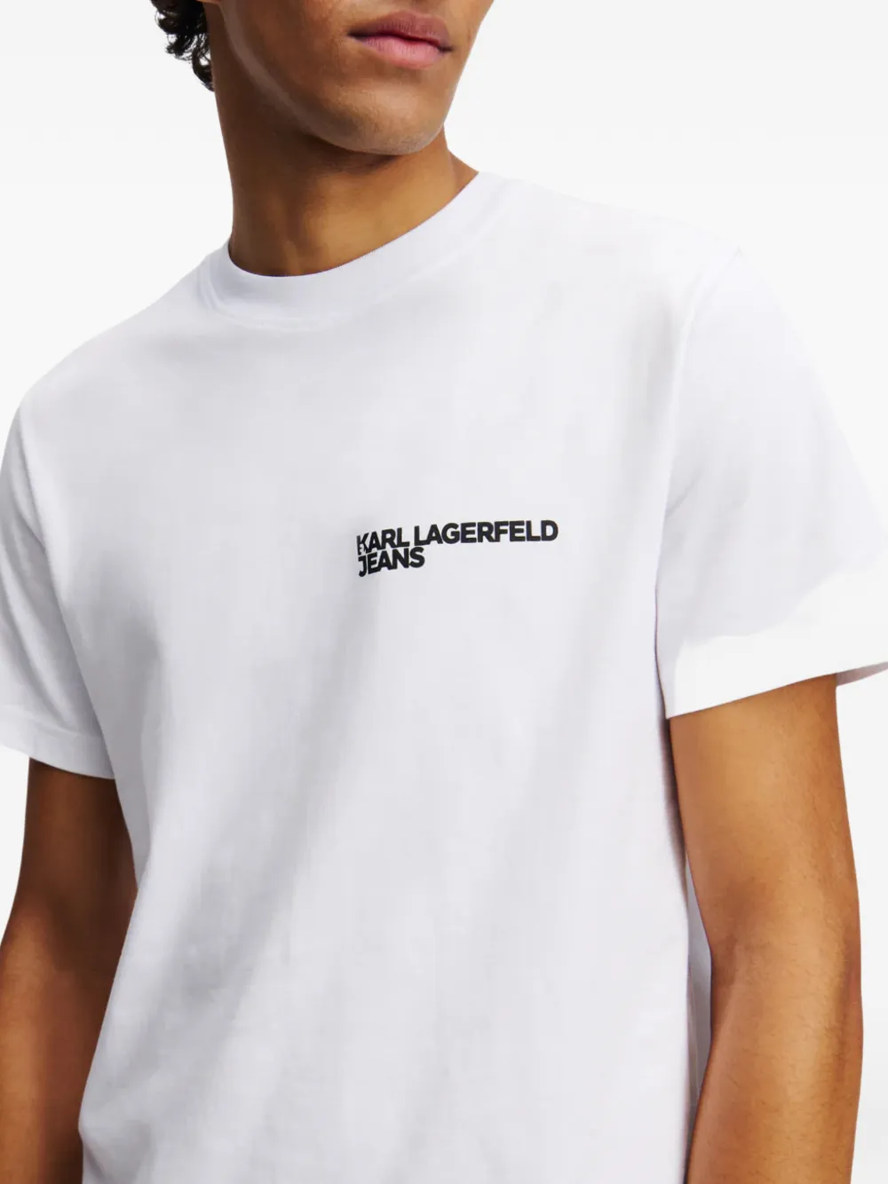 Karl Lagerfeld Jeans Getailleerd T-shirt Wit