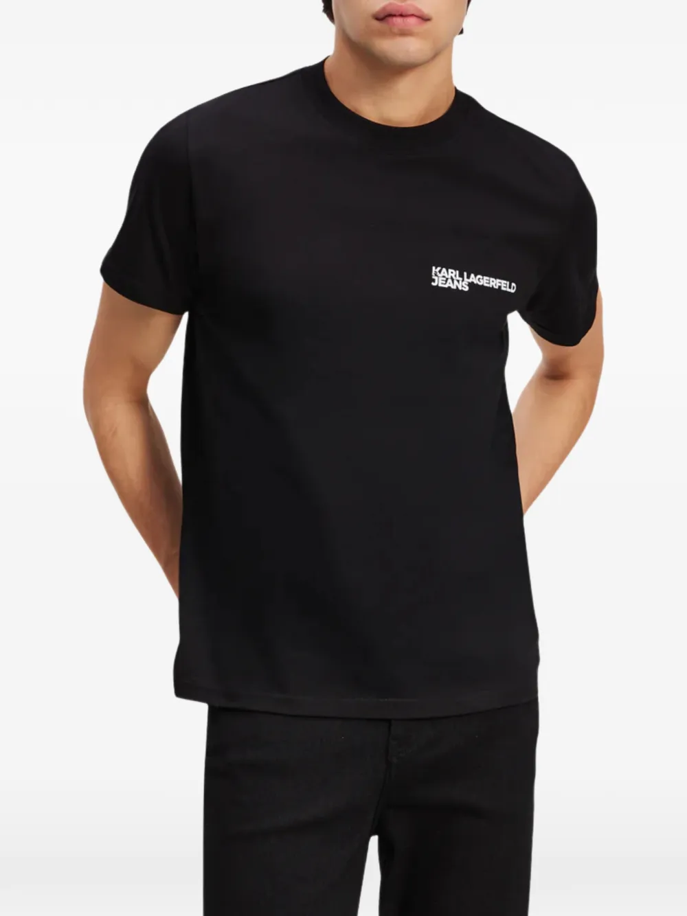 Karl Lagerfeld Jeans Getailleerd T-shirt Zwart