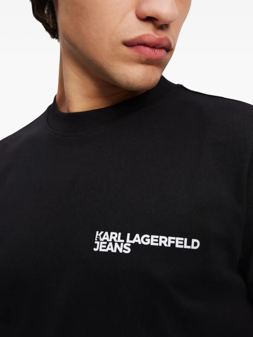 Karl Lagerfeld Jeans Getailleerd T-shirt Zwart